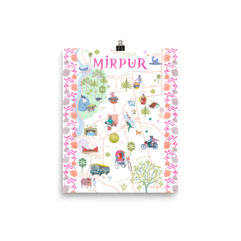 Illustrated Map Of Mirpur