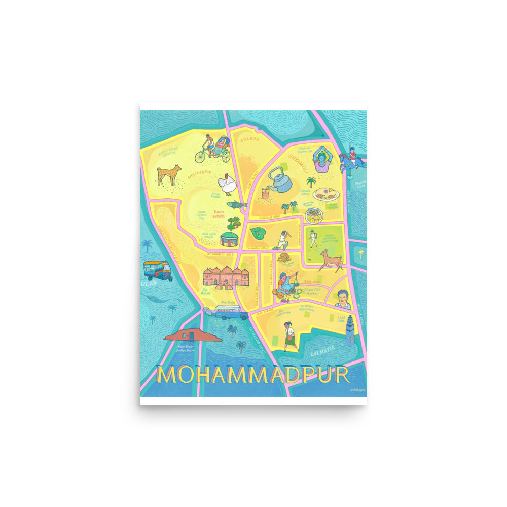 Illustrated Map of Mohammadpur