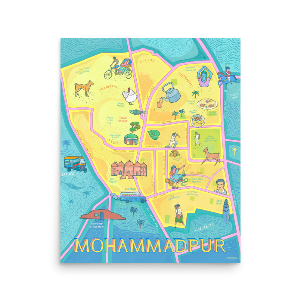 Illustrated Map of Mohammadpur