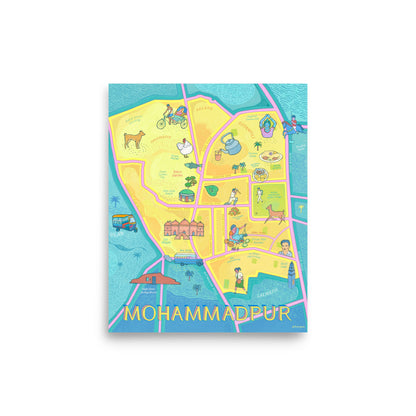 Illustrated Map of Mohammadpur